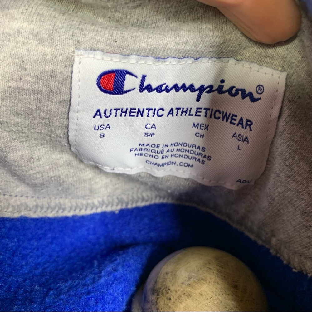 Champion Men's Pullover Blue Sweater SMALL 3328 - Picture 5 of 6